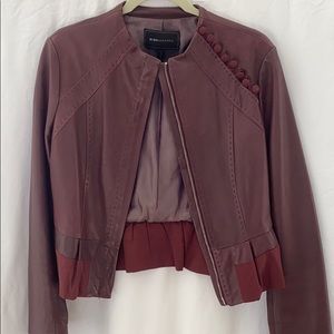 BCBG genuine leather Jacket